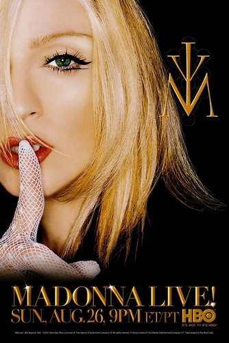 Poster De Madonna Live En Hbo