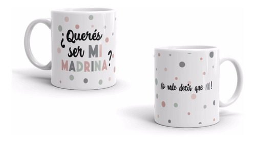 Taza Ceramica Propuesta - Novia Madrina Abuela Personalizada