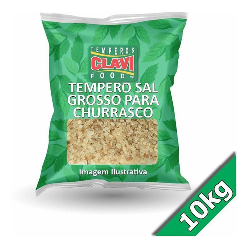 Tempero Churrasco Sal Grosso 10kg