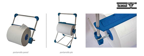 Dispensador De Pie Para Bobina De Papel Industrial Premium