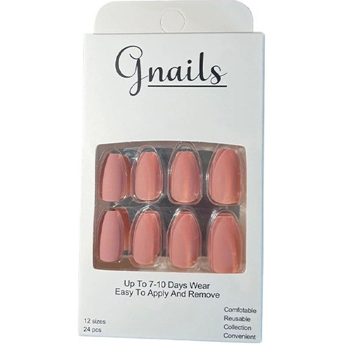 Uñas Postizas - Gnails - Modelo Pink