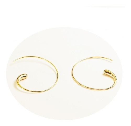 Aretes Arracadas Mujer Gota Oro 18k Pendientes Joyeria 