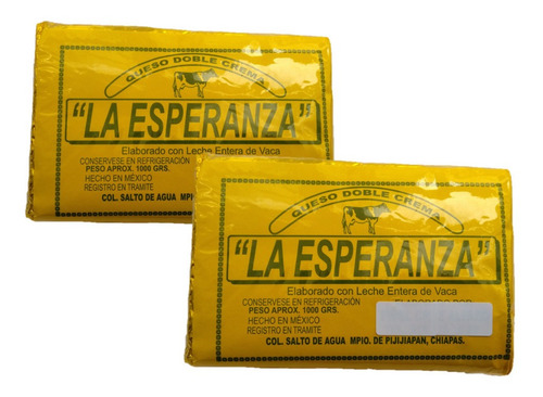 Queso Doble Crema La Esperanza 2 Kg