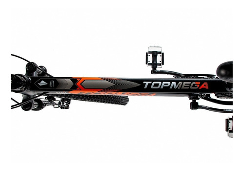 Imagen 4 de 6 de Mountain bike TopMega Regal R29 L 21v frenos de disco mecánico cambios Shimano Tourney color naranja