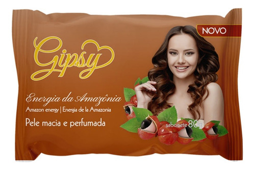 Sabonete Gipsy Energia Da Amazonas Em Barra 80g Kit C/24