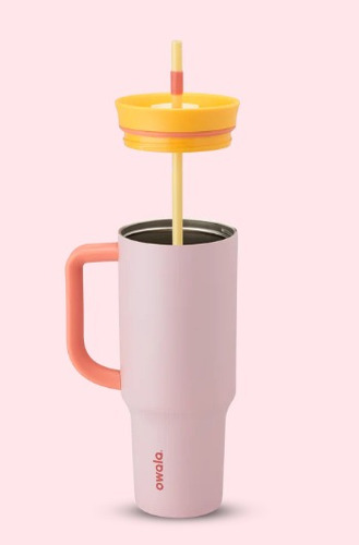 Owala Tumbler Termo Con Popote Acero Inoxidable 40oz Color Rosa