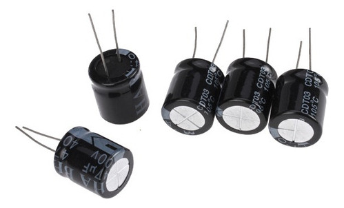 Condensador Electrolítico De Aluminio 10pcs 33uf 400v +