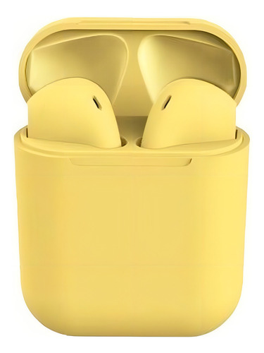 Audifonos Bluetooth Inalambricos Manos Libres I12 Amarillo