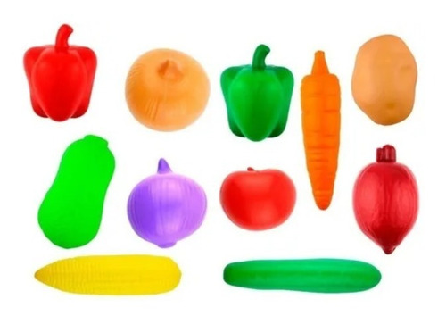 Imagem 2 de 2 de Cesta De Legumes Brinquedo Infantil - Frutti Braskit