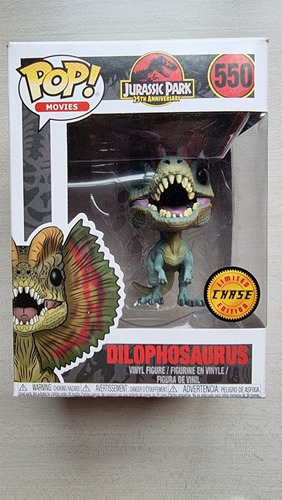 Funko Pop #550 Dilophosaurio Chaseoriginal Limitado Jurassi