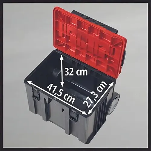 Maletín Apilable Caja Transporta E-case L Con Ruedas Einhell