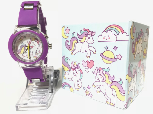 Reloj Niña Unicornio Unicorn ¡colores! Luminosos