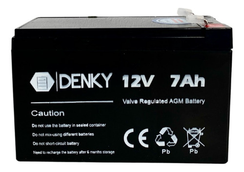 Bateria De Gel 12v 7ah Denky