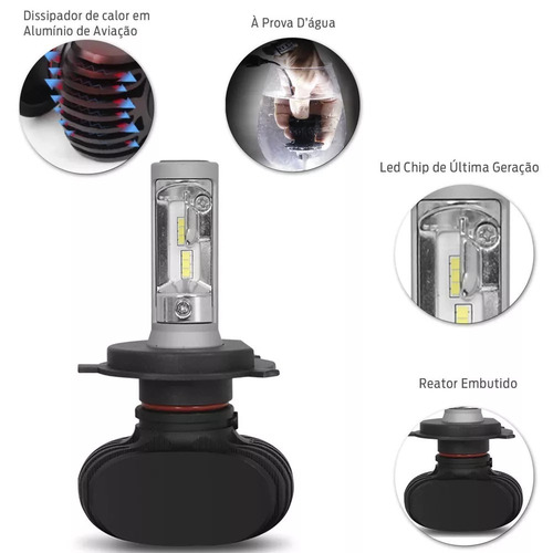 Imagem 3 de 4 de Kit Ultra Led Kia Soul 2010 2011 2012 2013 H4 6000k