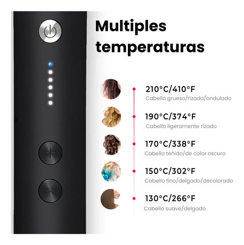 Kit Cepillo Peine Tymo Ring Y Secadora Para Cabello Airhype