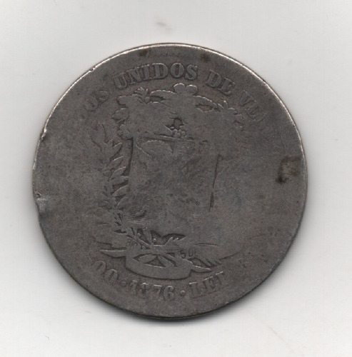 Moneda De 1 Bamba De 1876