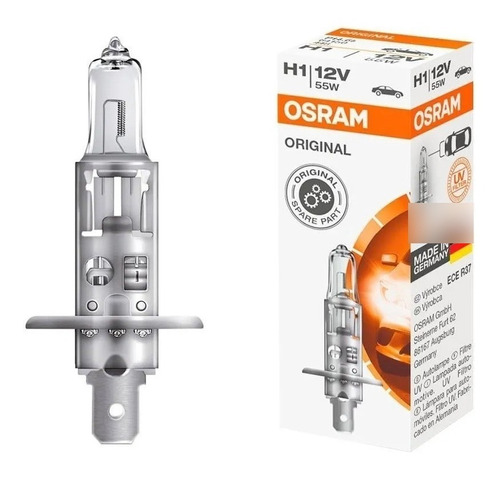 Lâmpada H1 12v 55w Original Line Osram Made In Germany Carro