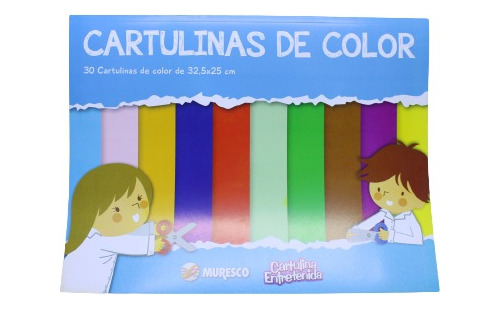 Block Cartulinas De Color  Muresco 30 Hojas