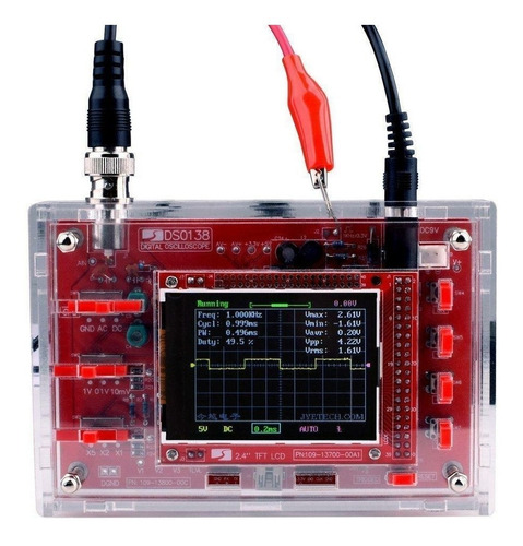 Osciloscopio Dso 138 Ensamblado + Adaptador 9v + Cables