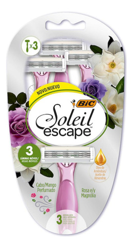 Maquina De Afeitar Afeitadora Bic Soleil Escape Depilar X3u