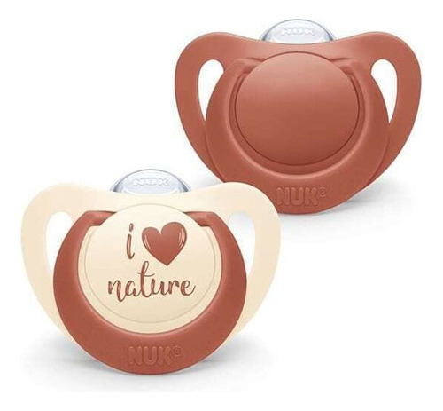 Set 2 Chupetes Nuk For Nature 6-18 Meses 100% Sostenibles