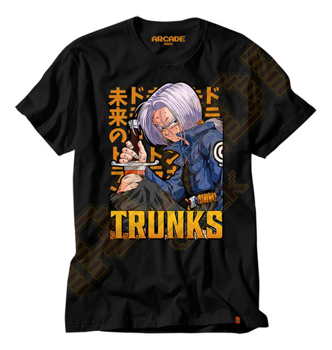 Camiseta Anime Manga Dragon Ball Z Mirai Trunks P
