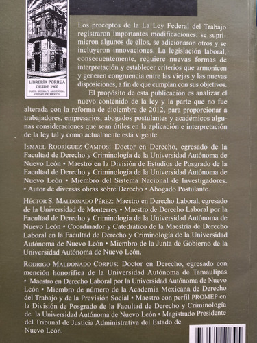 Ley Federal Del Trabajo Comentada (Usado)