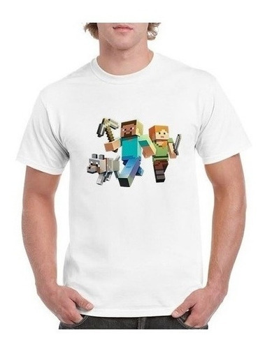 Polera Minecraft Niño Niña Unisex