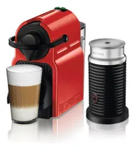 Comprar Cafetera Nespresso Inissia C40 Color Rojo + Aeroccino