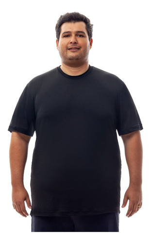 Camiseta Plus Size Dry Fit Proteção Solar Tecido Malha Fria