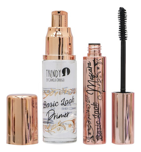 Kit Rostro Primer Y Pestañina Basic Look Trendy