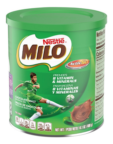 Chocolate Milo En Polvo Granulado 400g  Importado