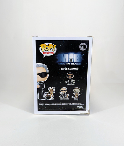 Funko Pop Agente K & Neeble 716 - Hombres De Negro - Mib (Usado)