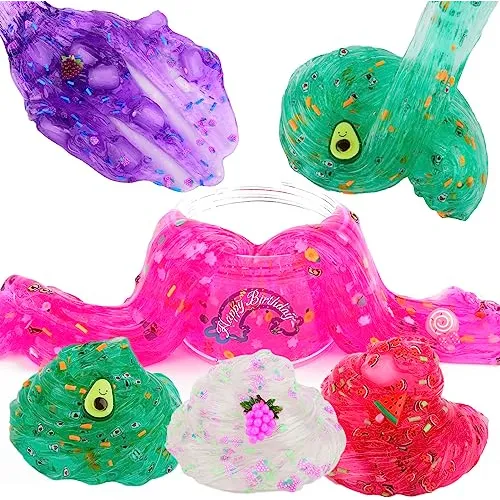 Clear Slime Kit 10 Pack Crystal Clear Slime Set Non Sti...
