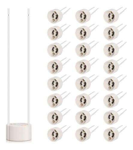 Dicuno Gu10 Base Socket, 1,112.0 °f Resistente Al Calor Maxi