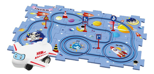 Pista De Rompecabezas, Tablero De Ciudad, Tema Espacial