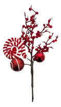 Comprar Ramas Navideñas Decorativas Con Bayas Y Dulces De Caramelo