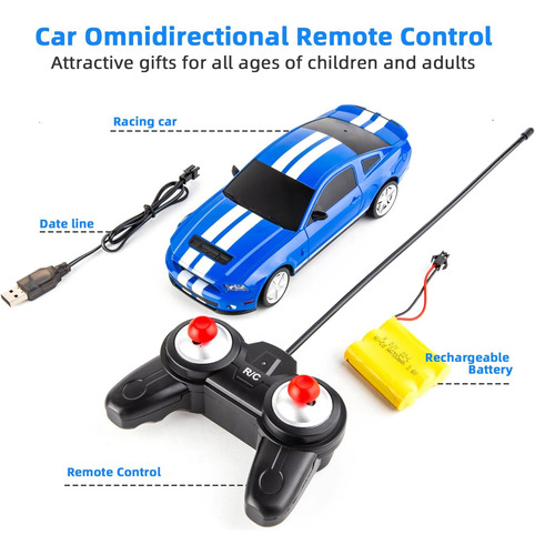 Bdtctk Control Remoto Ford Mustang Shelby Gt500 Rc Modelo De