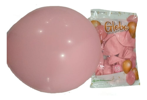 20 Globo Latex Color Estandar Fashion # 18 Rosa 45cm