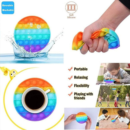 38pcs Fidget Juguete Push Pop Ito Burbuja Fidget Juguete Sen