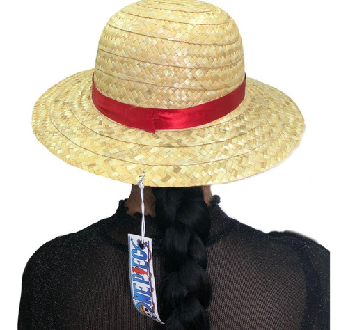 One Piece Sombrero Paja Ala Ancha Luffy Cosplay Aretesanal