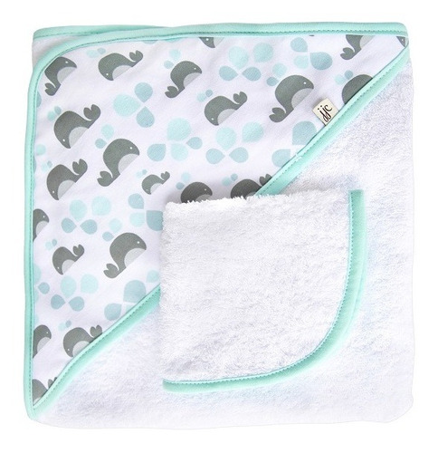 Toalla De Bebé Hooded Towel  Aqua - Bebés Y Niños