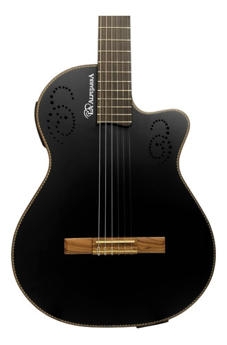 Guitarra Electroacustica La Alpujarra 300kec Negra Mate