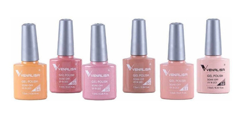 Venalisa®colección Nude Pack 6 Esmaltes Permanentes 7.5ml