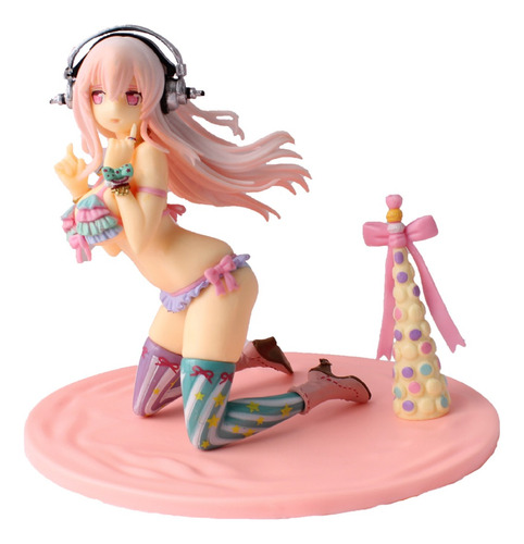 Figura Super Sonico Anime Bikini Sexy Juguetes De Coleccion