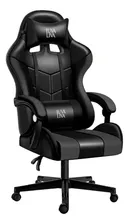 Silla de Oficina Ejecutiva Gamer Reclinable Ergonómica Pro Color Negro Cuero Sintético
