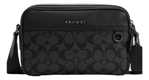 Bolsa Coach Hombre Graham Crossbody, Canvas Signature Gunmet