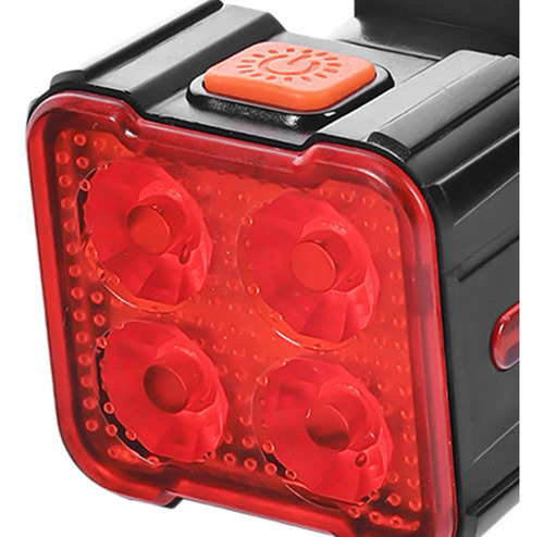6 Lámpara De Advertencia De 4 Cuentas De Lámpara Luz Roja