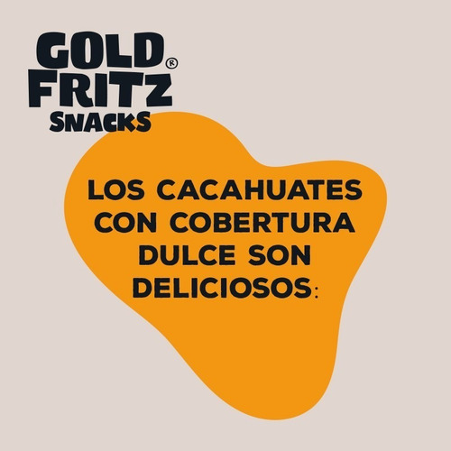Cacahuate Garapiñado Con Ajonjolí Gold Fritz 1 Kg Envio