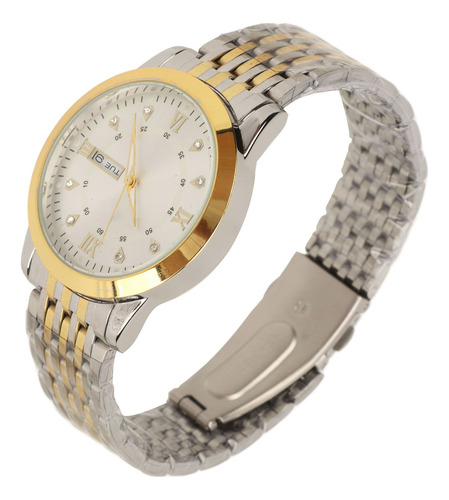 Reloj De Cuarzo Para Hombre Para Hombre, Día Y Fecha, Imperm